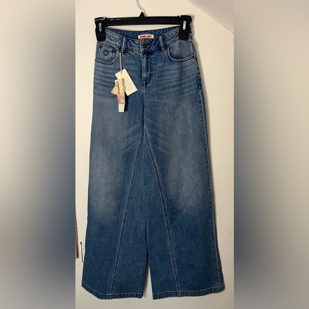 JOHNNY WAS THE WIDE LEG - SISA Embroidered Jeans in Size 25 NWT - Picture 3 of 11